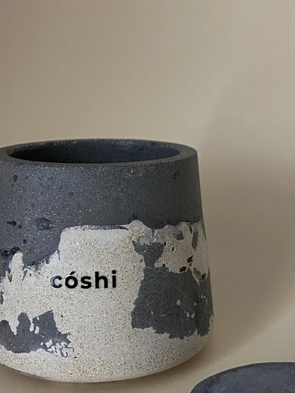 White&Gray with cracks concrete candle holder - Coshi.store