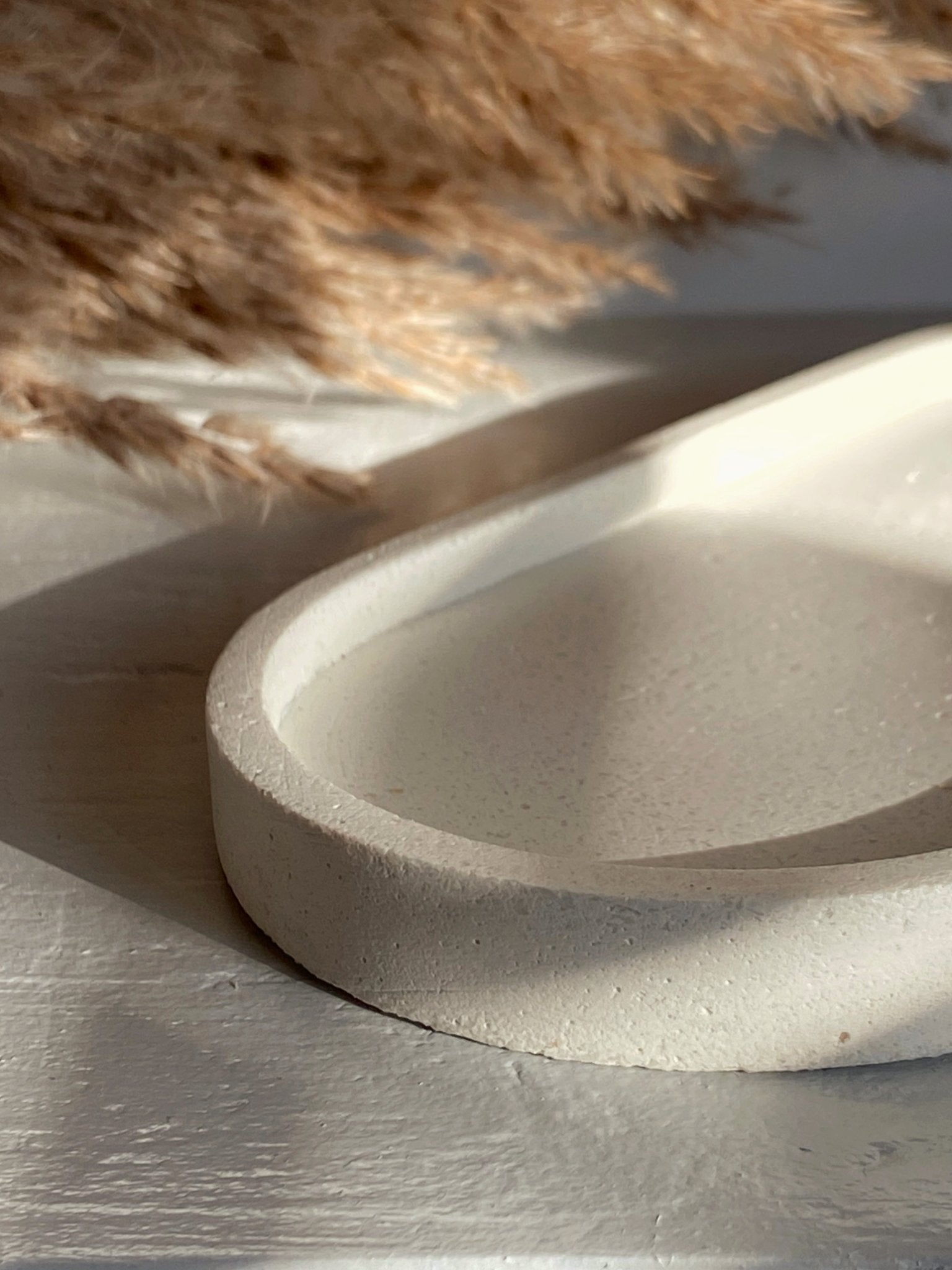White small concrete tray - Coshi.store