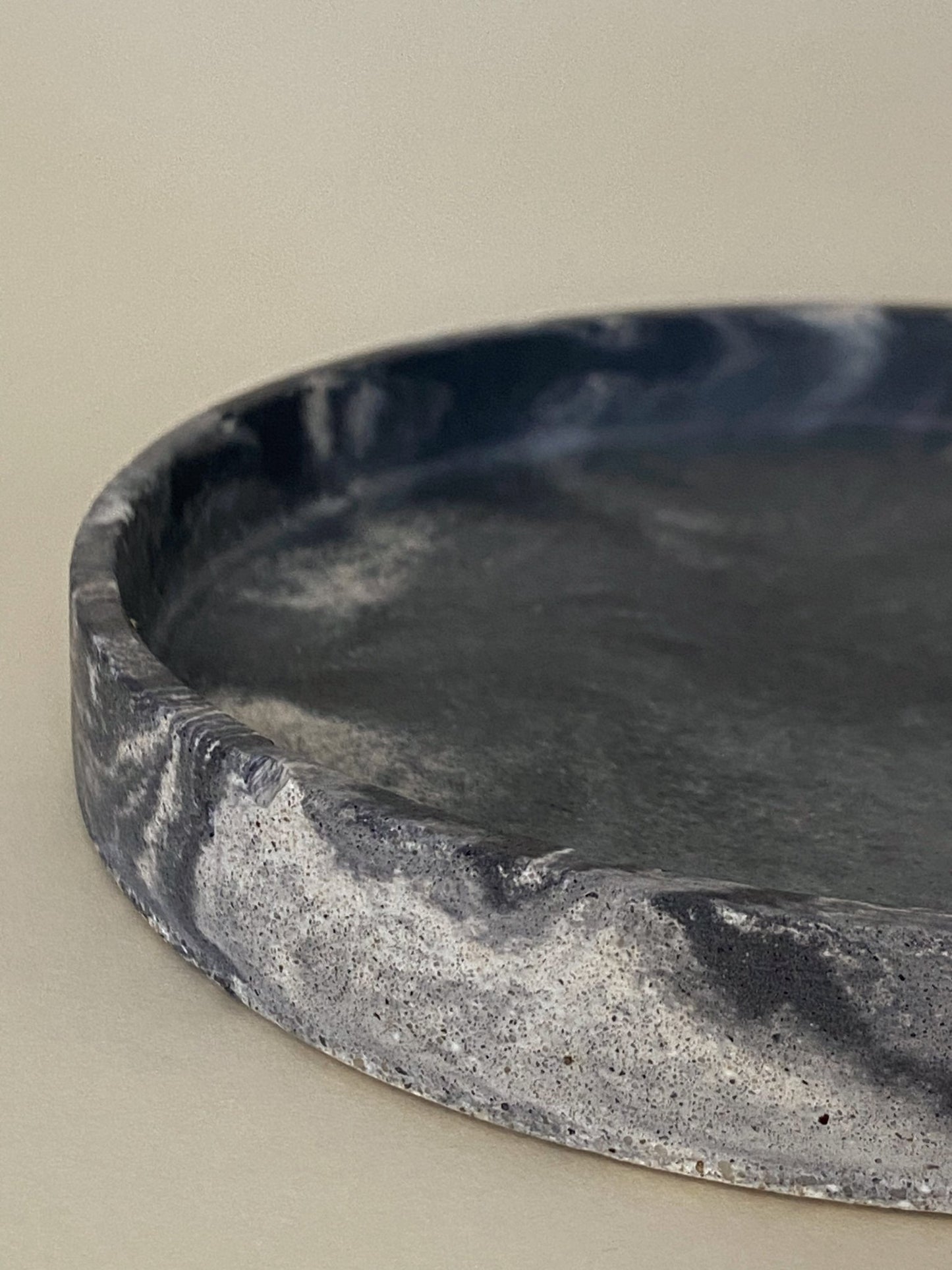 Round shape concrete tray - Coshi.store