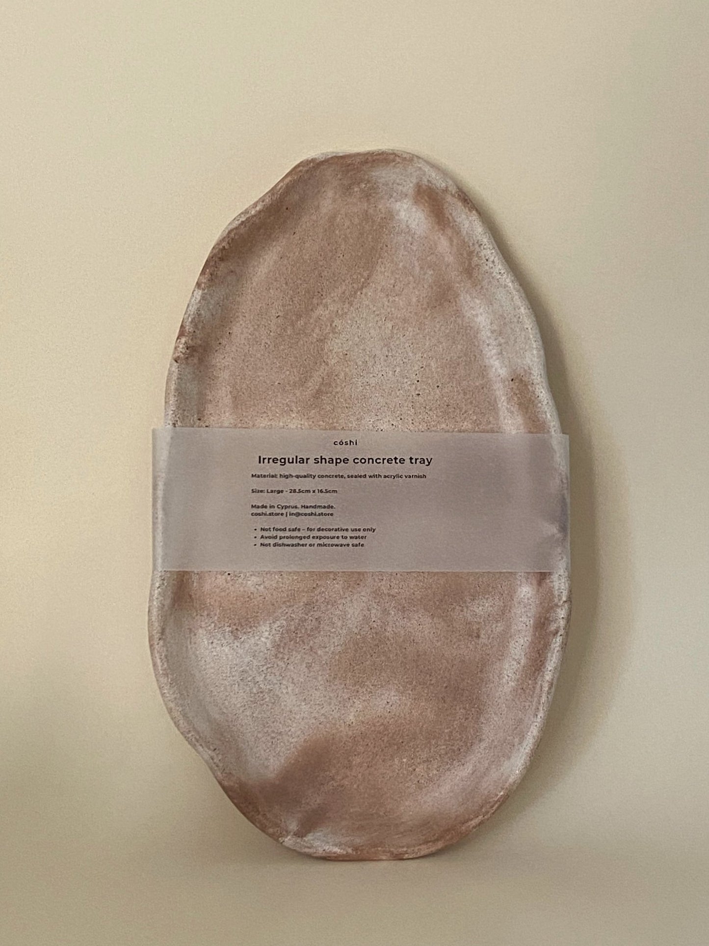 Large irregular shape concrete tray - Coshi.store