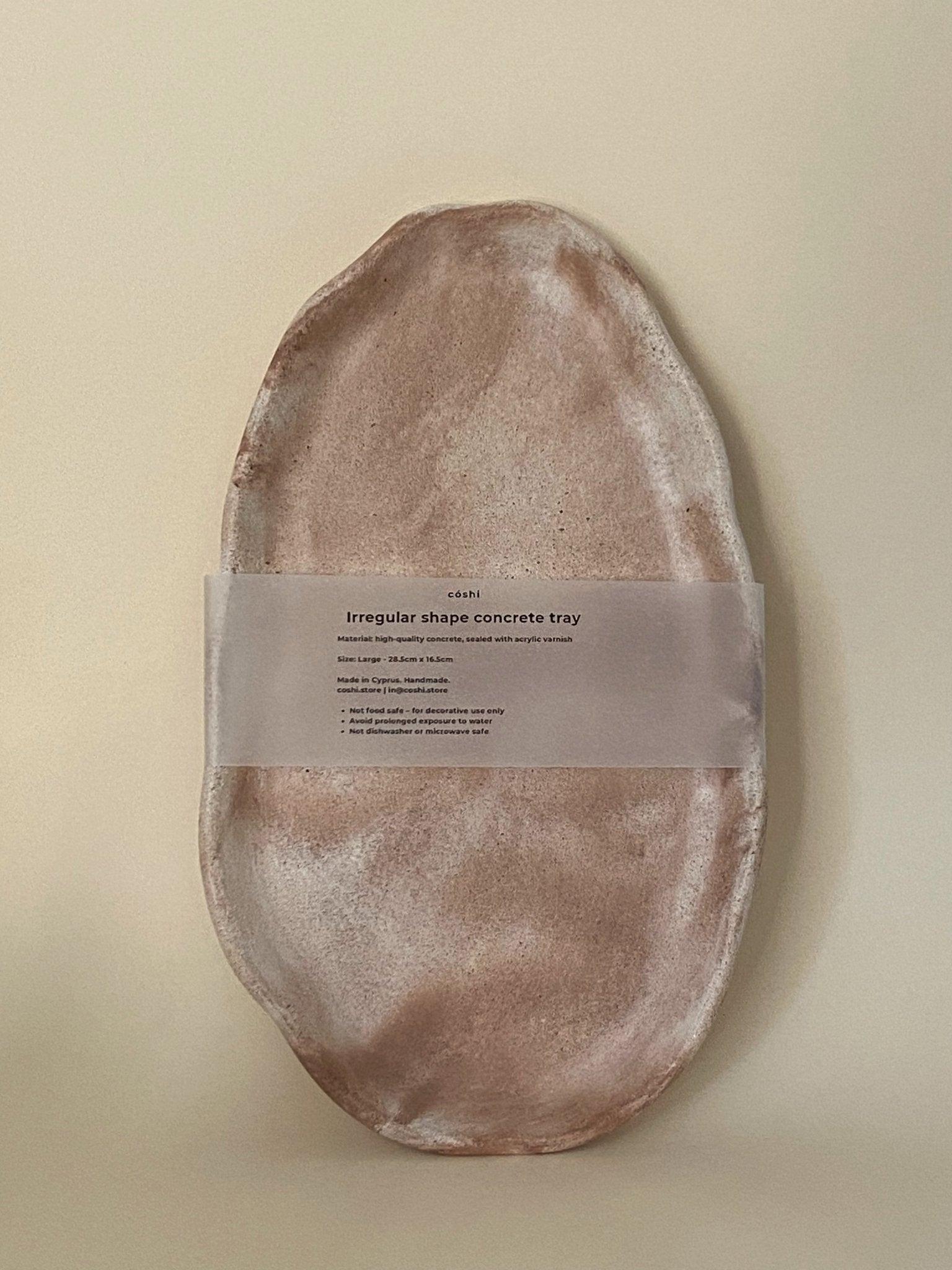 Large irregular shape concrete tray - Coshi.store